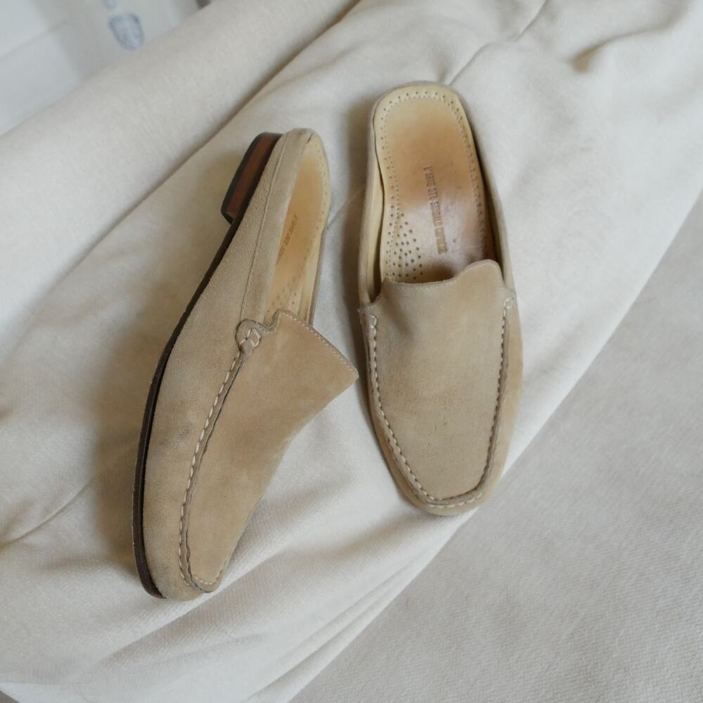 L’ARTE DEL SANDALO CAPRESE Loafer suede mule slide made in Italy 38 or 7.5 - Picture 7 of 15